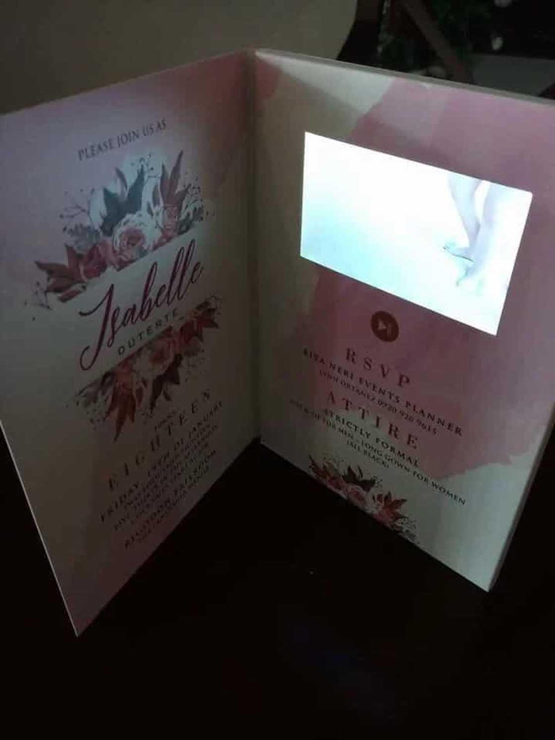 Isabelle Duterte's debut invitation is a symbol of luxury and opulence Isabelle Duterte's debut invitation is a symbol of luxury and opulence