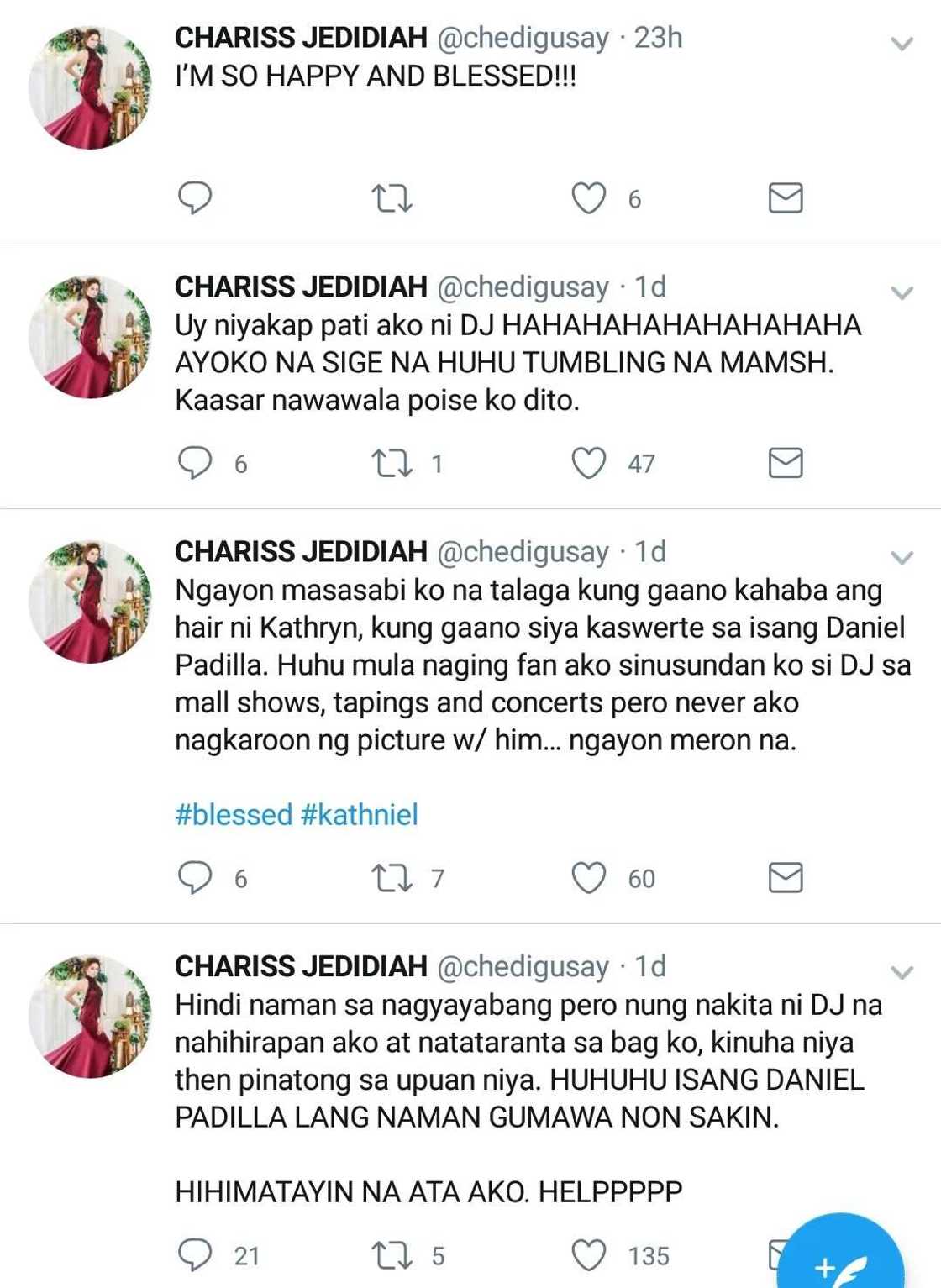 Beastmode ang KN fans sayo ate girl! Fan claims that Daniel Padilla asked for her number and name Beastmode ang KN fans sayo ate girl! Fan claims that Daniel Padilla asked for her number and name