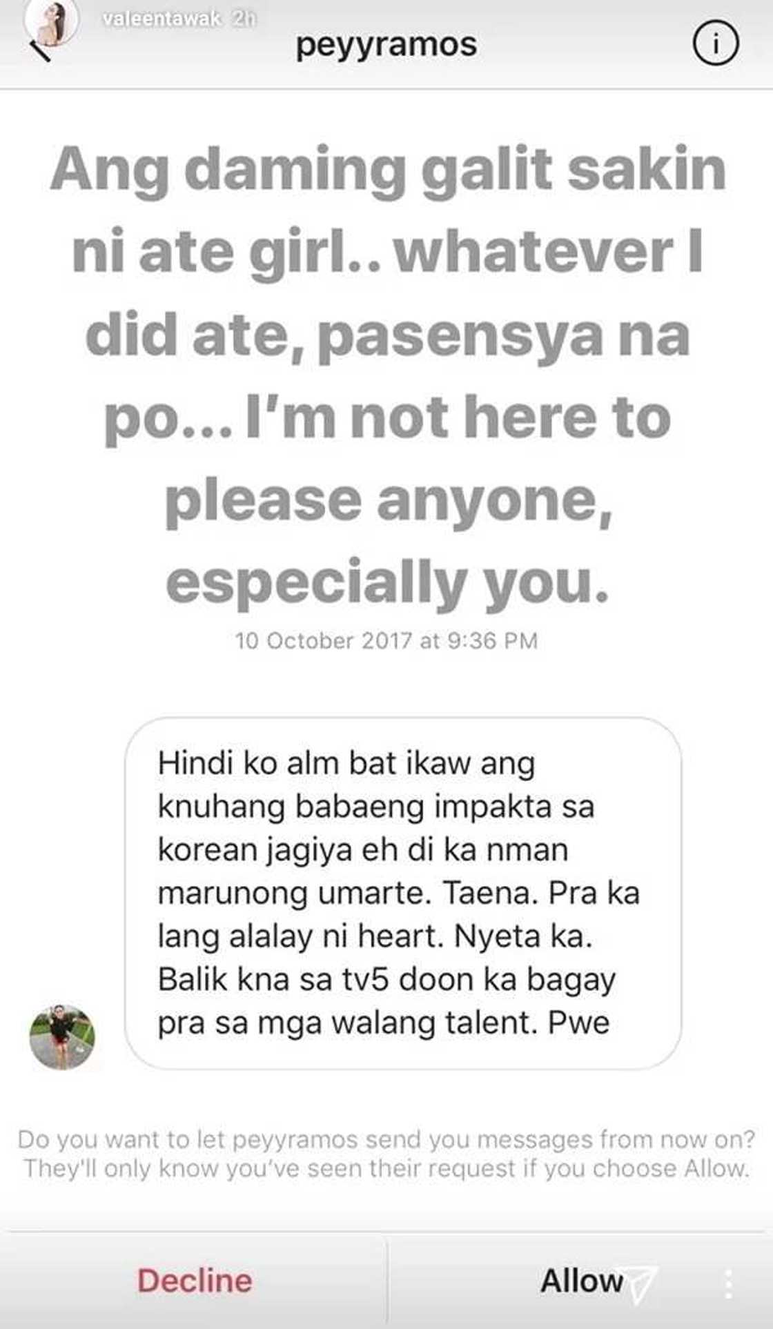 Valeen Montenegro responds to angry basher