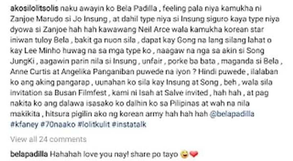 Lolit Solis jokes about the reason behind Bela Padilla and Neil Arce's breakup Lolit Solis jokes about the reason behind Bela Padilla and Neil Arce's breakup