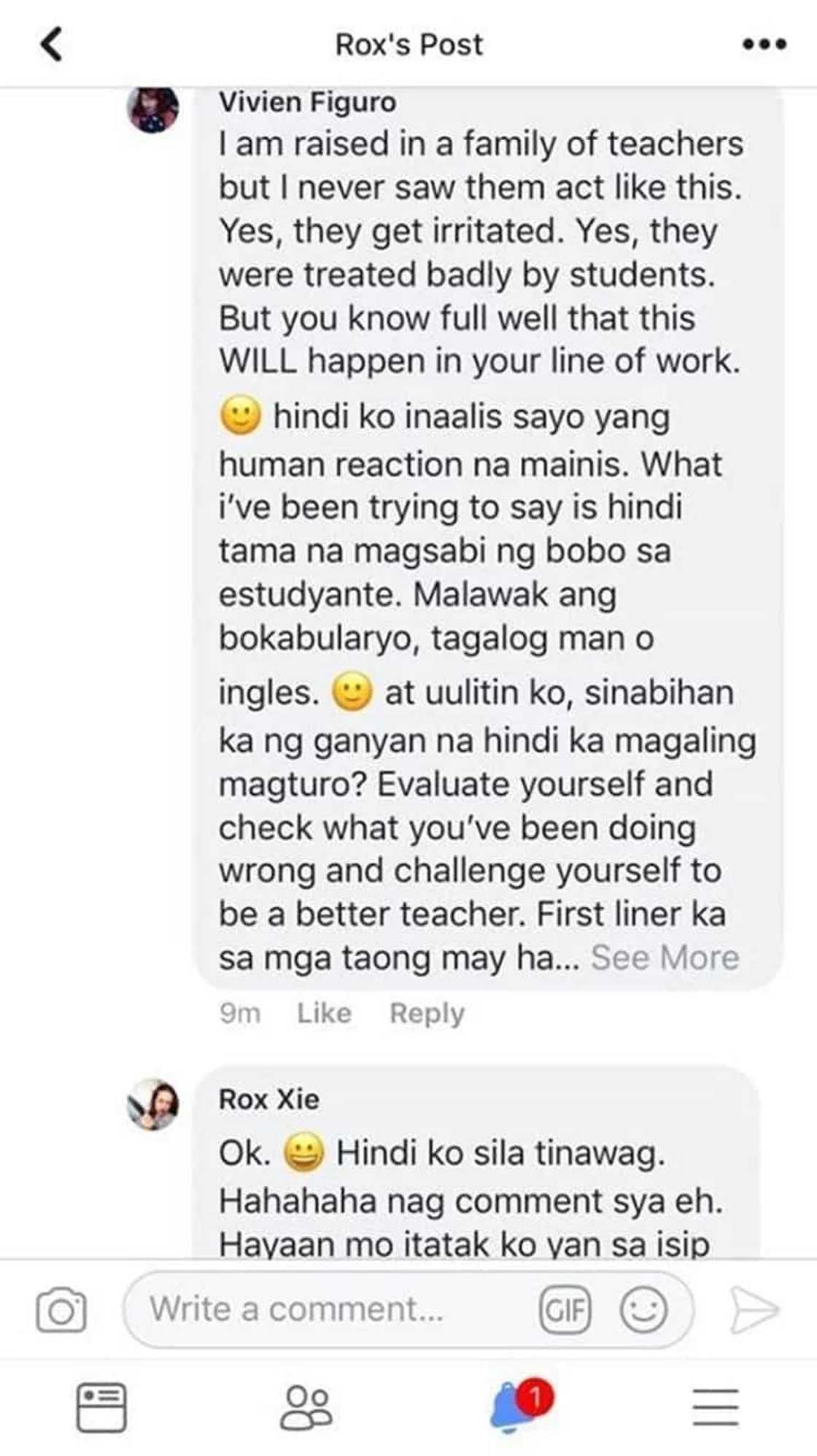Teacher calls student as 'bobo' on social media Teacher calls student as 'bobo' on social media
