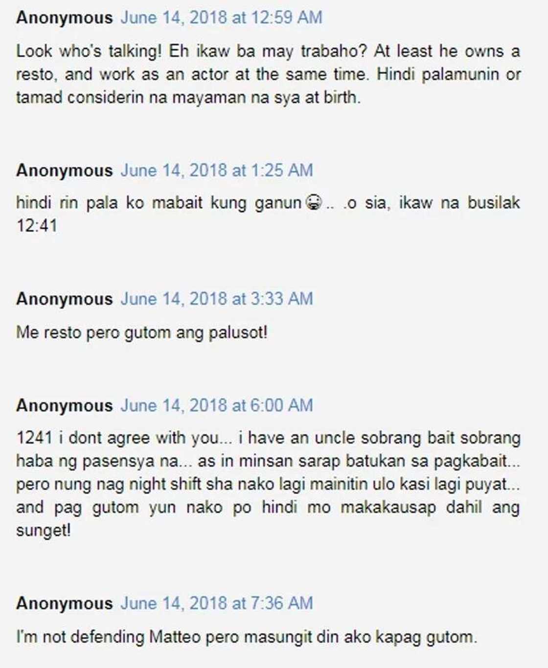 Netizens naaawa kay Sarah Geronimo pagkatapos diumano pinakita ni Matteo Guidicelli ang 'pikon' at 'mapanghusga' ugali