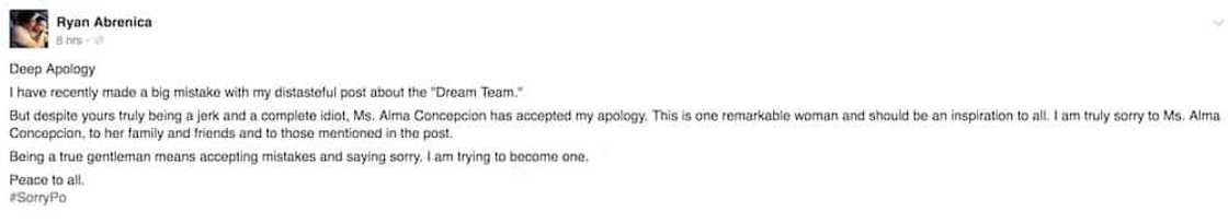 apology