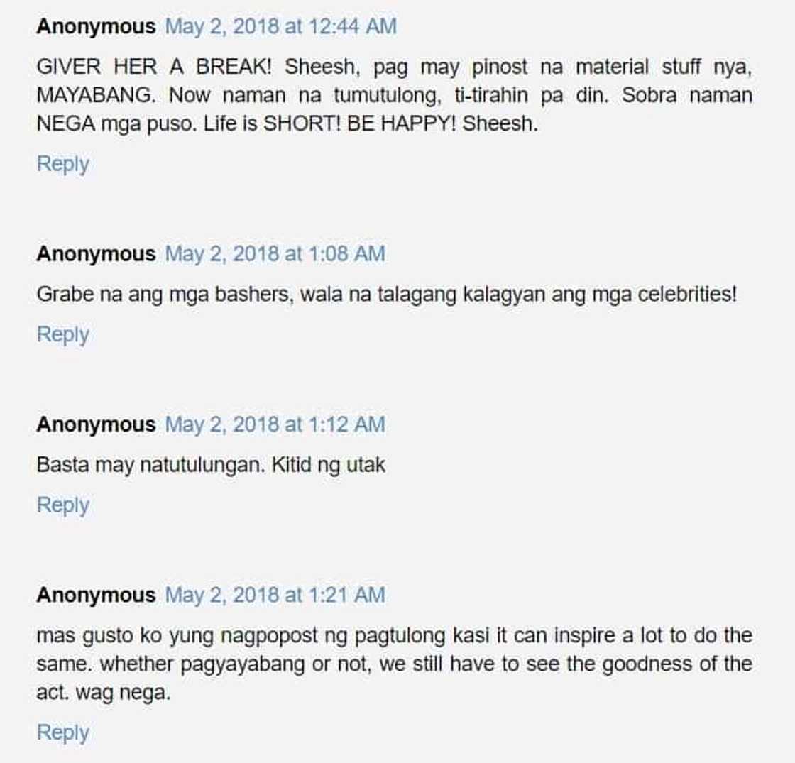 Gretchen Barretto's classy response to a netizen questioning the sincerity of her gift-giving Gretchen Barretto's classy response to a netizen questioning the sincerity of her gift-giving