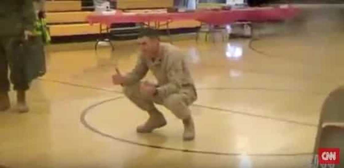 A boy with cerebral palsy walks to his Marine dad for the first time after not seeing him in over a year! A boy with cerebral palsy walks to his Marine dad for the first time after not seeing him in over a year!