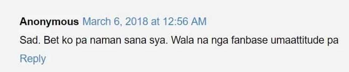 Panget daw ang ugali? Mangyan blogger rants on Twitter about Sofia Andres' alleged "attitude problem" Panget daw ang ugali? Mangyan blogger rants on Twitter about Sofia Andres' alleged "attitude problem"