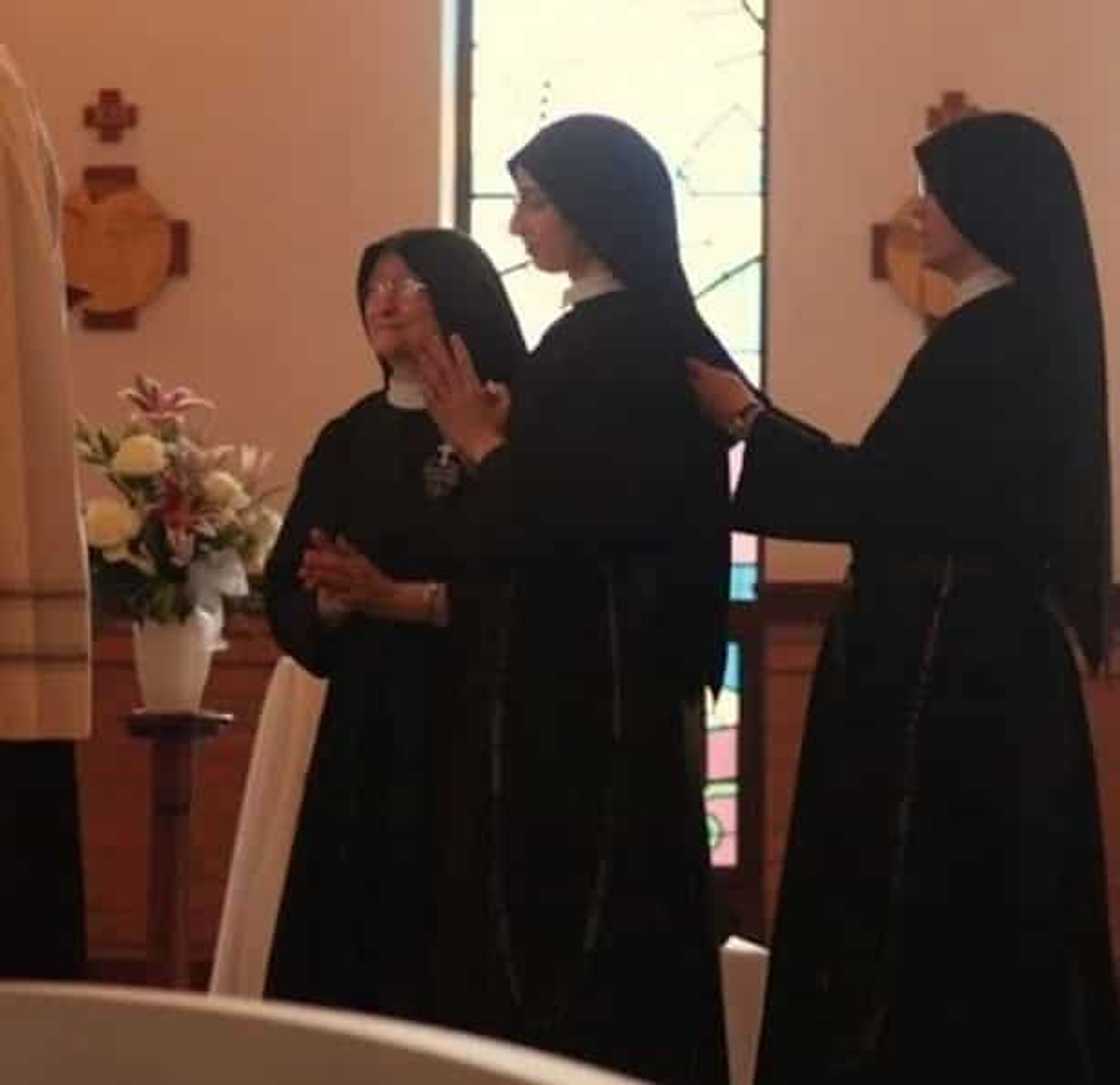Sister Cecilia Maria receiving her black veil Sister Cecilia Maria receiving her black veil