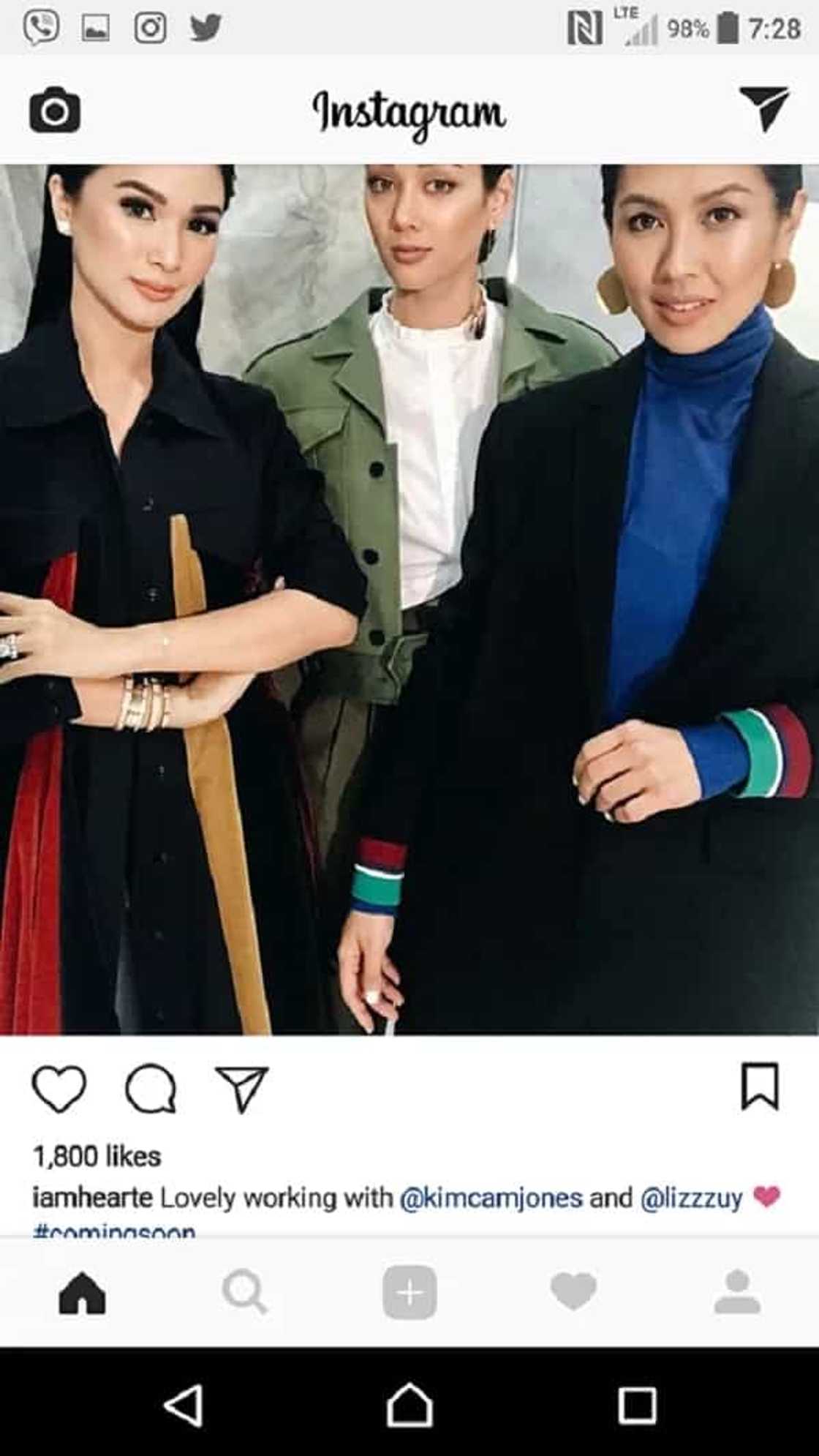 Parang ang awkward nga! Heart Evangelista posted a photo of her with Kim Jones but she also deleted it afterwards