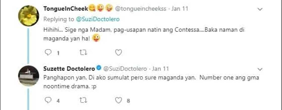 Ginaya daw kasi sa 'Wildflower' ng ABS-CBN! GMA Writer Suzette Doctolero gets bashed after her controversial tweet about 'Contessa' Ginaya daw kasi sa 'Wildflower' ng ABS-CBN! GMA Writer Suzette Doctolero gets bashed after her controversial tweet about 'Contessa'