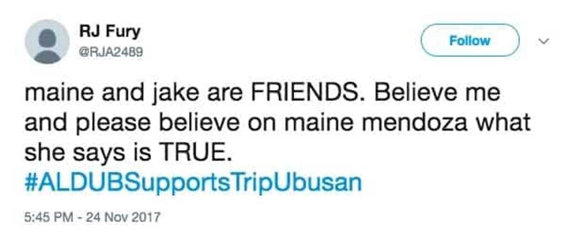 Maine Mendoza gives the real score on her relationship with Jake Ejercito Maine Mendoza gives the real score on her relationship with Jake Ejercito