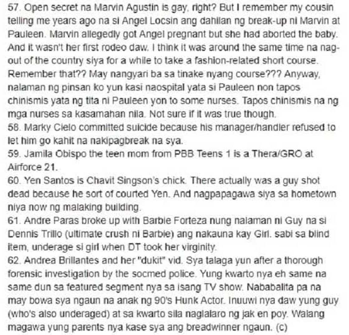 Totoo kaya o gawa-gawa lang? Facebook page exposed alleged deep secrets of Pinoy Celebrities Totoo kaya o gawa-gawa lang? Facebook page exposed alleged deep secrets of Pinoy Celebrities