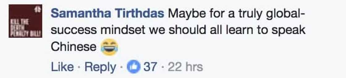 Netizens criticize a sign found on a school building about speaking in English Netizens criticize a sign found on a school building about speaking in English