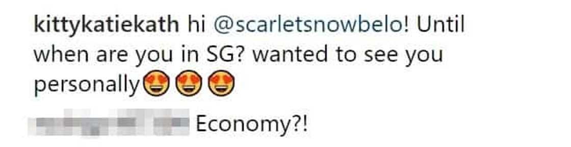 Netizens question Vicky Belo and Hayden Kho after they saw Scarlet Snow Belo in an economy seat during their flight to Singapore Netizens question Vicky Belo and Hayden Kho after they saw Scarlet Snow Belo in an economy seat during their flight to Singapore