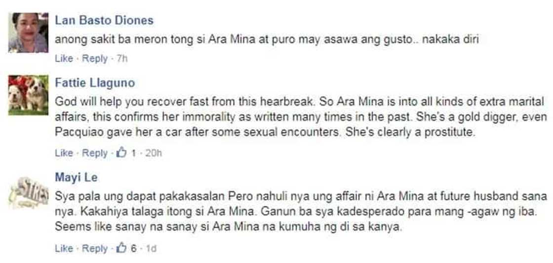 Ara Mina accused as 'immoral, gold digger and prostitute' after Rina Navarro broke silence on betrayal issue Ara Mina accused as 'immoral, gold digger and prostitute' after Rina Navarro broke silence on betrayal issue