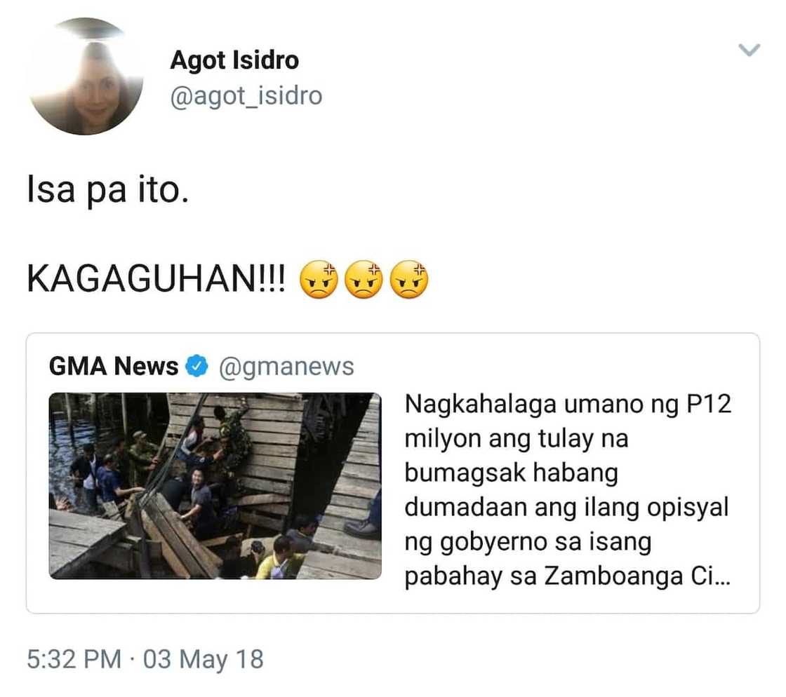 Nanggalaiti sa galit! Agot isidro, napamura sa tulay na bumigay na di umao'y nagkakahalaga ng 12 M