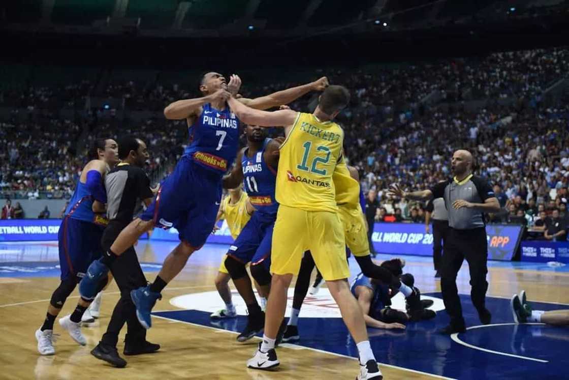 Head coach Chot Reyes defends Gilas Pilipinas after a brawl with Australia in the FIBA World Cup Head coach Chot Reyes defends Gilas Pilipinas after a brawl with Australia in the FIBA World Cup