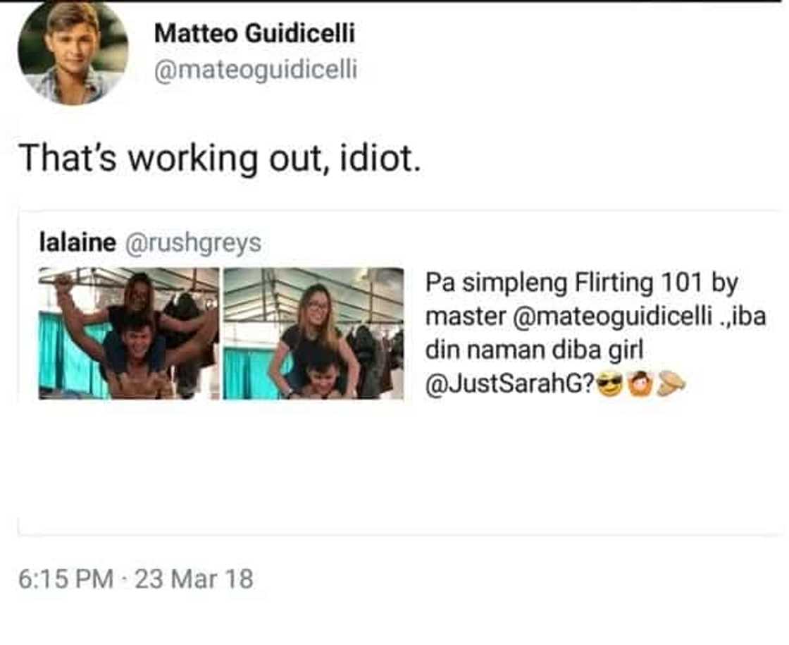 Pasimpleng nakipaglandian daw! Matteo Guidicelli fires back at bashers who accuses him of flirting with another girl Pasimpleng nakipaglandian daw! Matteo Guidicelli fires back at bashers who accuses him of flirting with another girl
