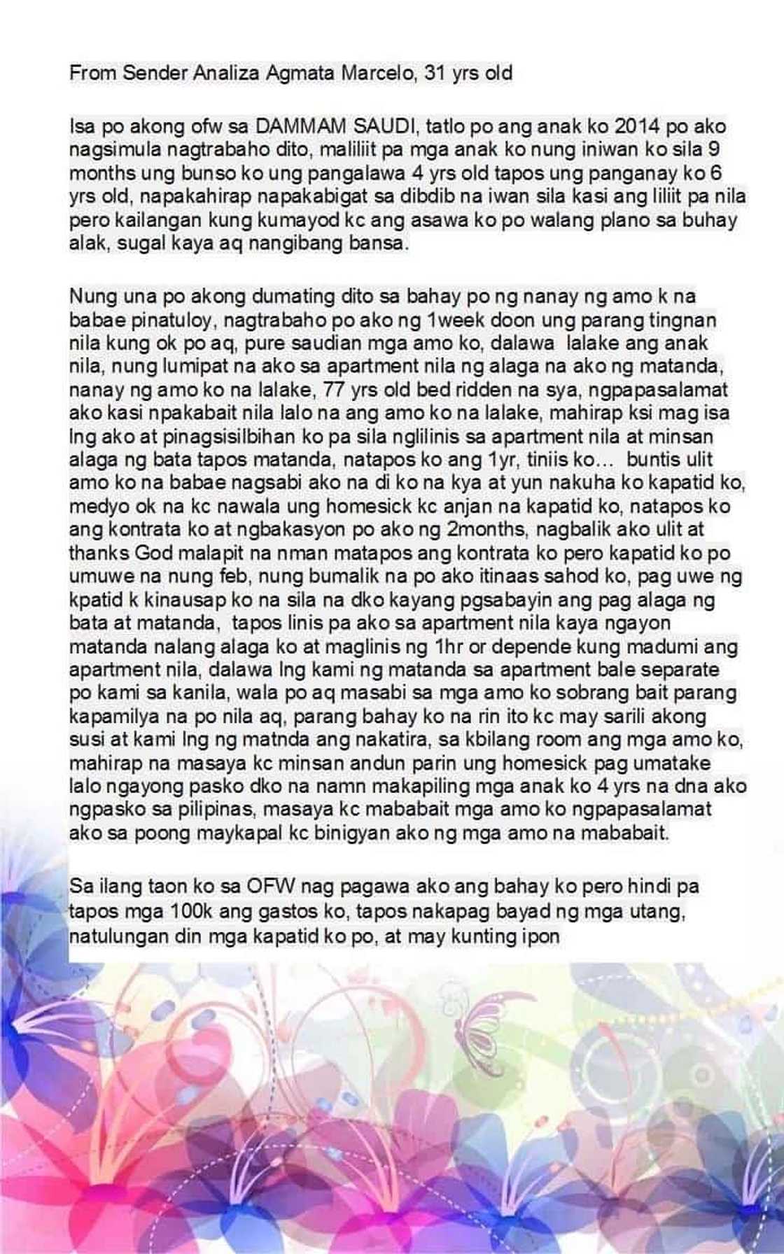 Pinay OFW in Saudi Arabia proves that there is still so much to be thankful for even if you are away from your loved ones Pinay OFW in Saudi Arabia proves that there is still so much to be thankful for even if you are away from your loved ones