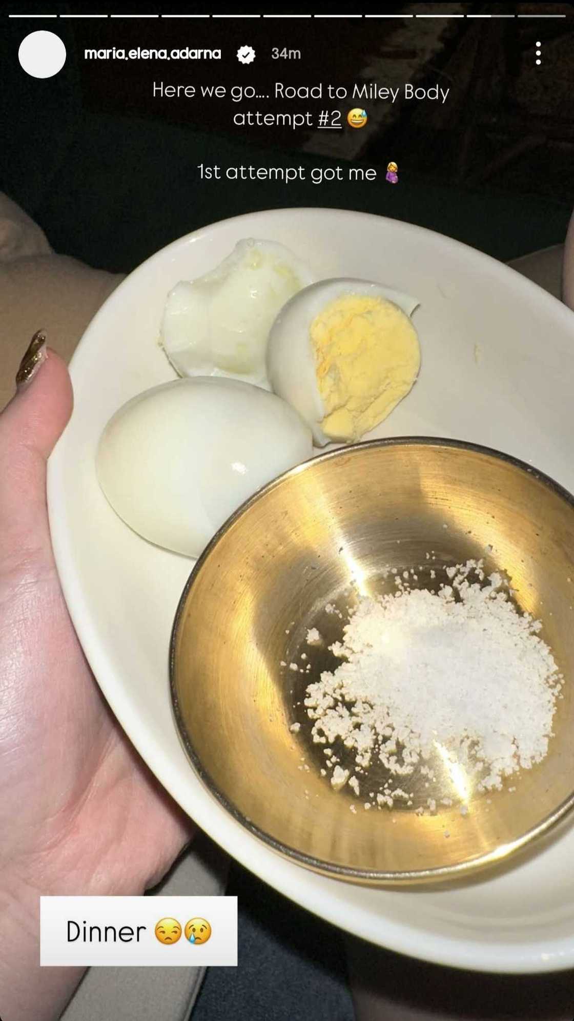 Ellen Adarna, ipinakita ang nakakalokang dinner niya para sa '#RoadToMileyBody' Ellen Adarna, ipinakita ang nakakalokang dinner niya para sa '#RoadToMileyBody'