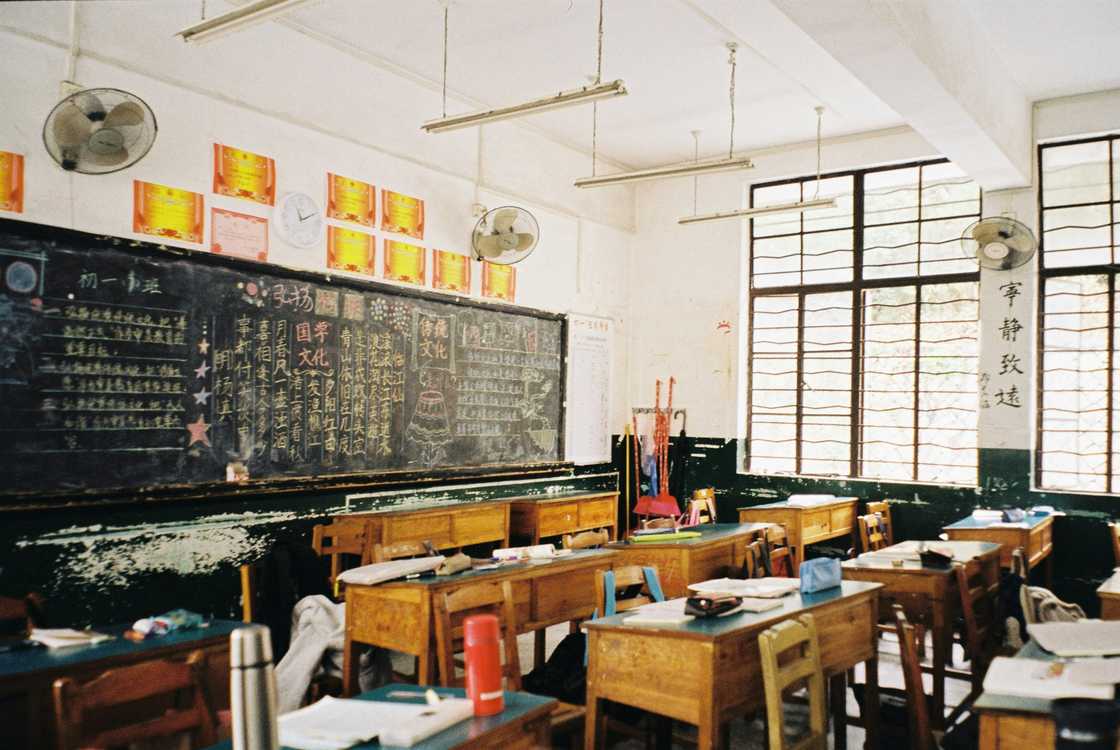Empty school classroom Empty school classroom
