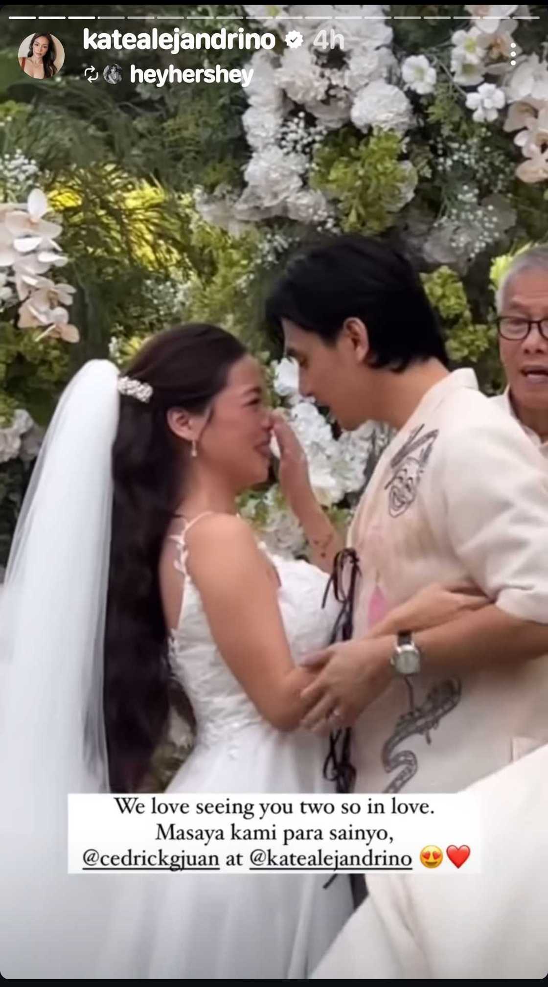 Cedrick Juan at Kate Alejandrino, ikinasal na sa isang garden wedding ceremony Cedrick Juan at Kate Alejandrino, ikinasal na sa isang garden wedding ceremony