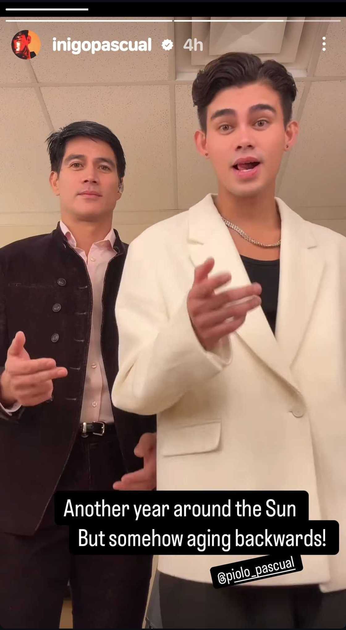 Iñigo Pascual, may sweet birthday greeting para kay Piolo Pascual Iñigo Pascual, may sweet birthday greeting para kay Piolo Pascual