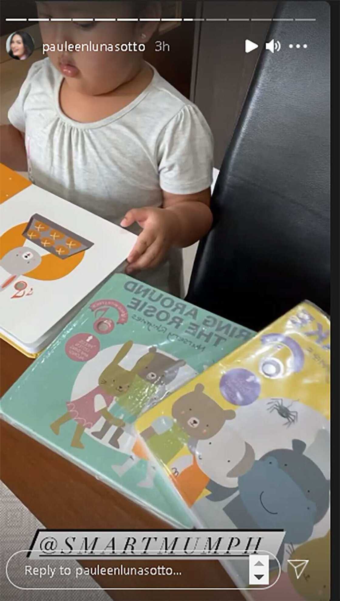 Pauleen Luna-Sotto, ibinahagi ang pagkahilig ng anak na si Tali sa mga libro Pauleen Luna-Sotto, ibinahagi ang pagkahilig ng anak na si Tali sa mga libro