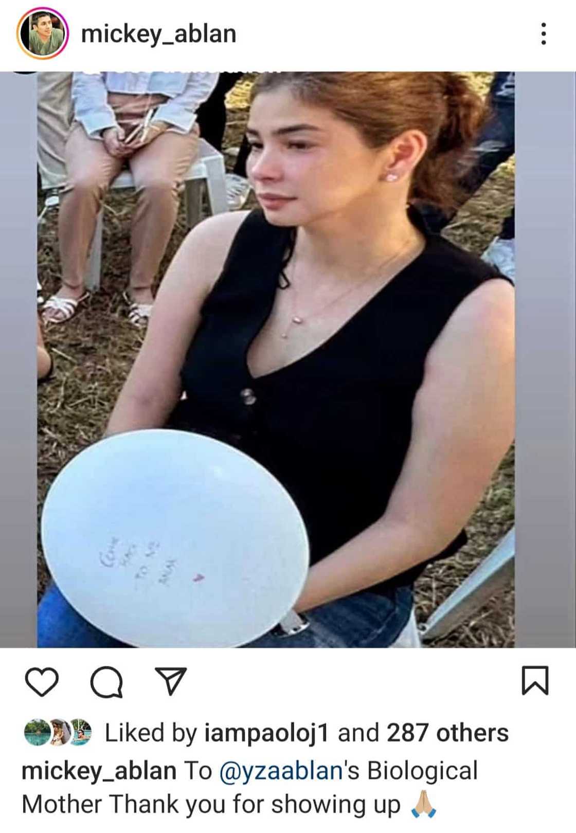 Mickey Ablan, pinasalamatan ang biological mom ni Yzabel Ablan sa viral post Mickey Ablan, pinasalamatan ang biological mom ni Yzabel Ablan sa viral post