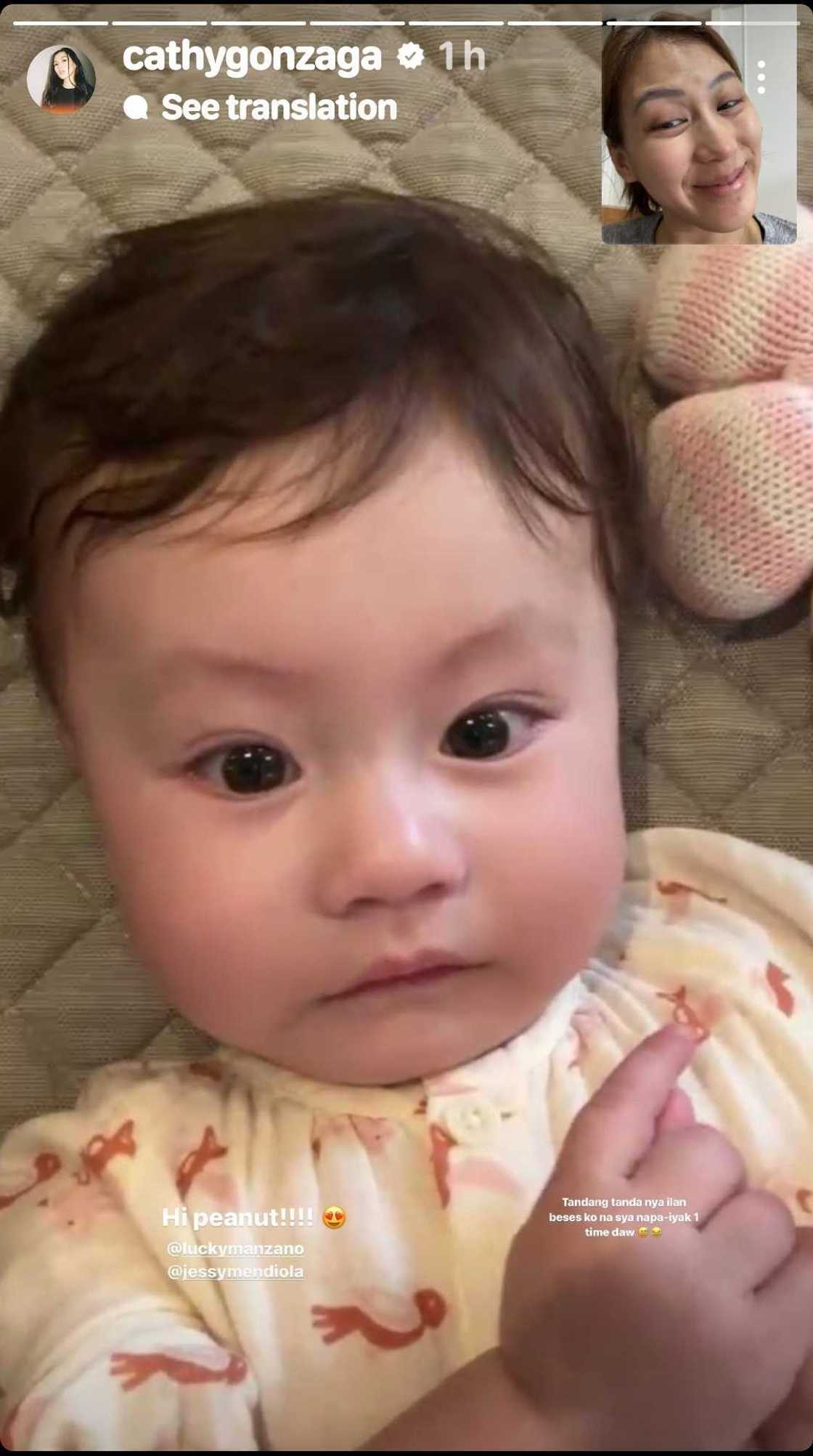 Alex Gonzaga shares cute video call moment with Baby Peanut; Jessy Mendiola reacts