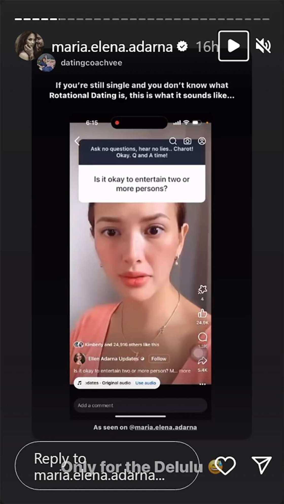 Ellen Adarna, sa tanong kung okay ba dalawa suitors: “Okay lang pag single ka, may the best man win” Ellen Adarna, sa tanong kung okay ba dalawa suitors: “Okay lang pag single ka, may the best man win”