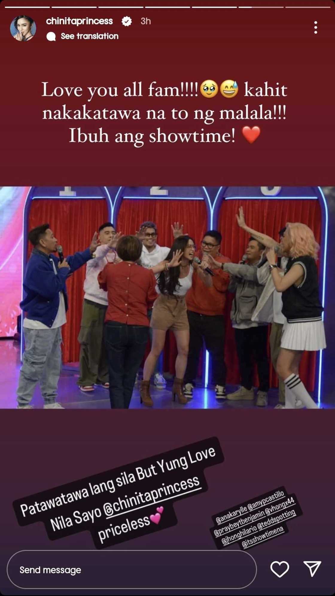 Kim Chiu, matapos ipagdasal ng kanyang 'It's Showtime' family: "Love you all" Kim Chiu, matapos ipagdasal ng kanyang 'It's Showtime' family: "Love you all"