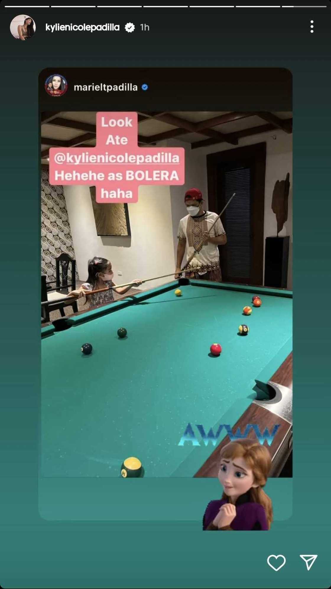 Mariel Padilla posts photo of Isabella "as Bolera" and tags Kylie Padilla in it Mariel Padilla posts photo of Isabella "as Bolera" and tags Kylie Padilla in it