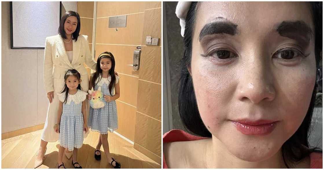 Mariel Padilla showcases her "makeup" look done by Isabella and Gabriela