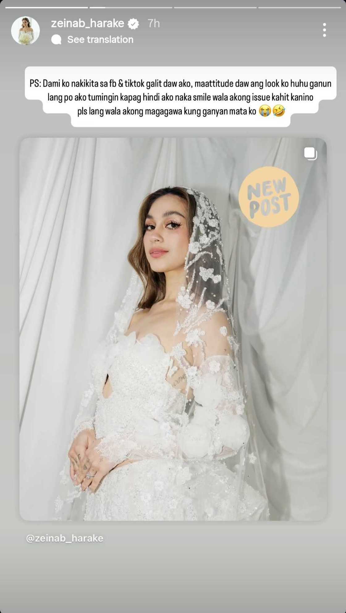 Zeinab Harake, nagsalita na tungkol sa "ma-attitude" comments ng netizens: "Please lang" Zeinab Harake, nagsalita na tungkol sa "ma-attitude" comments ng netizens: "Please lang"