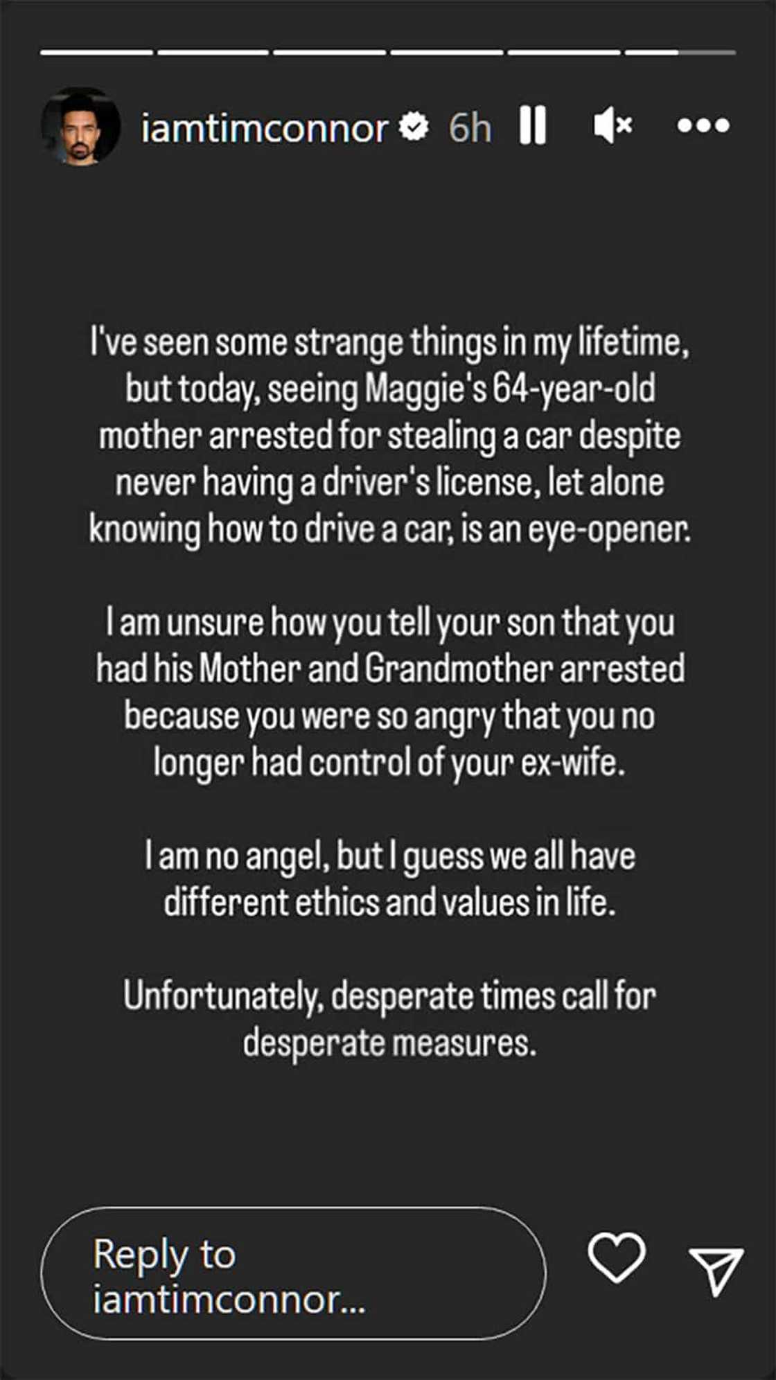 Tim Connor, sobrang nadismaya sa balitang pag-aresto sa 64-anyos na ina ni Maggie Wilson Tim Connor, sobrang nadismaya sa balitang pag-aresto sa 64-anyos na ina ni Maggie Wilson