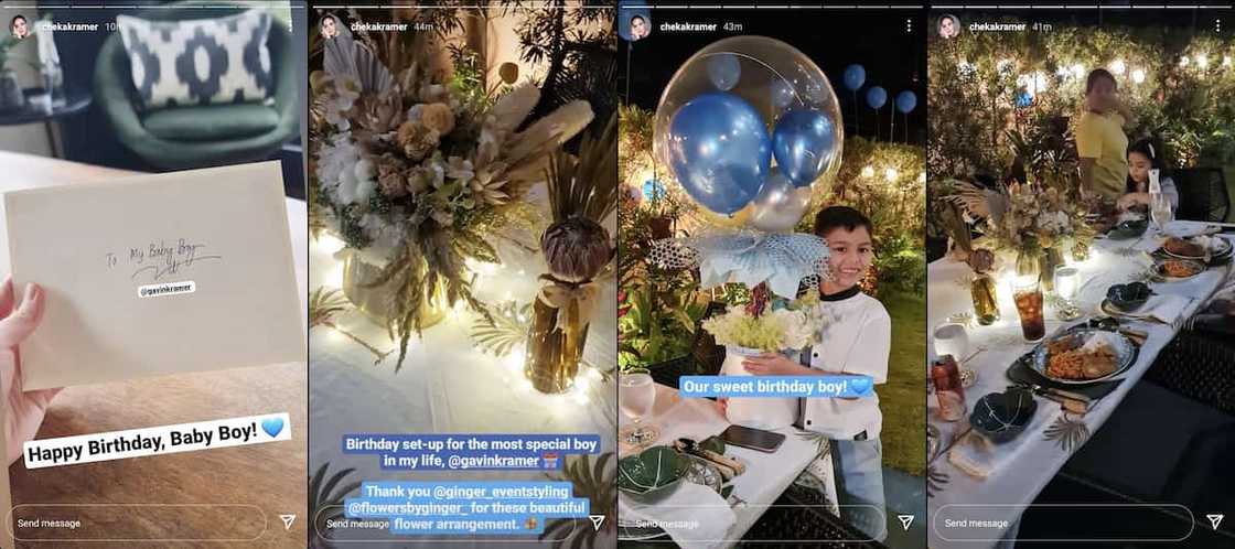 Cheska Garcia shows glimpses of Gavin Kramer's simple birthday dinner