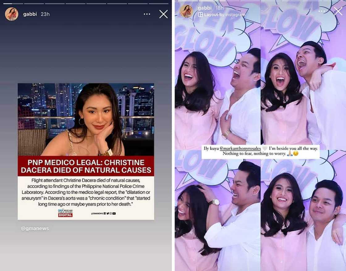 Christine Dacera case respondent receives support from Gabbi Garcia Christine Dacera case respondent receives support from Gabbi Garcia