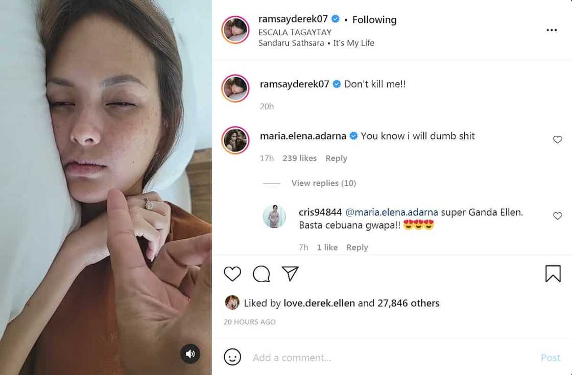 Ellen Adarna, pinag-tripan ni Derek Ramsay; kinunan ng video ang asawa habang natutulog: “Don't kill me!” Ellen Adarna, pinag-tripan ni Derek Ramsay; kinunan ng video ang asawa habang natutulog: “Don't kill me!”
