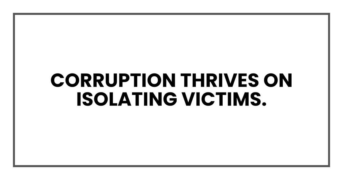 Lesson after corruption. Lesson after corruption.