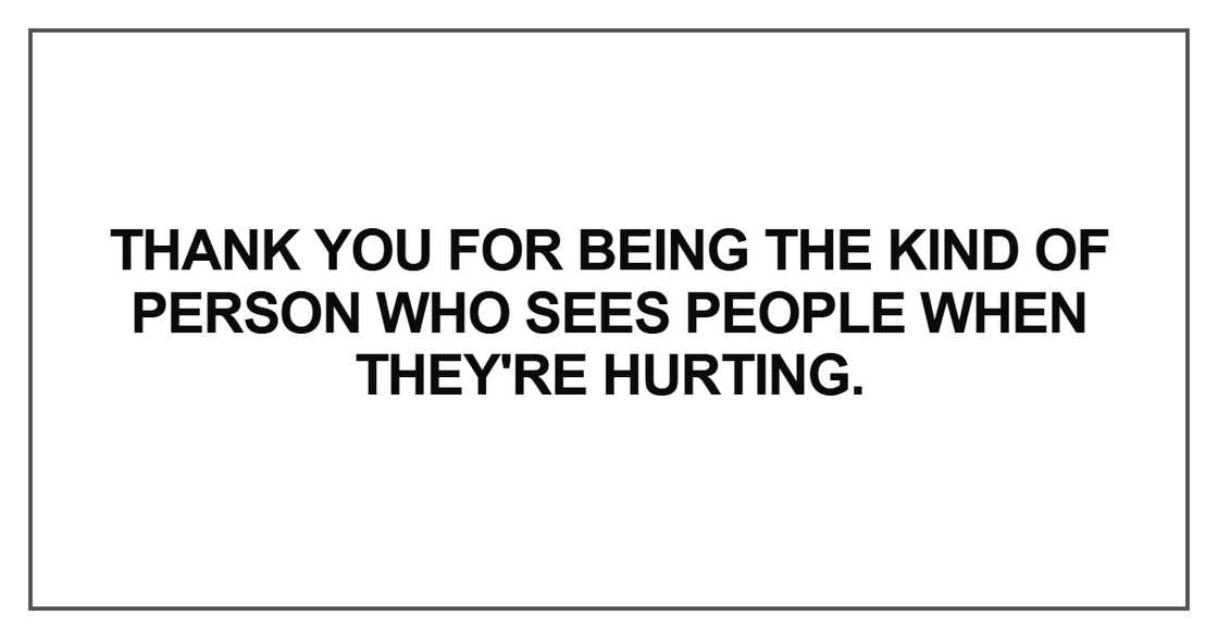 Thank you for being the kind of person