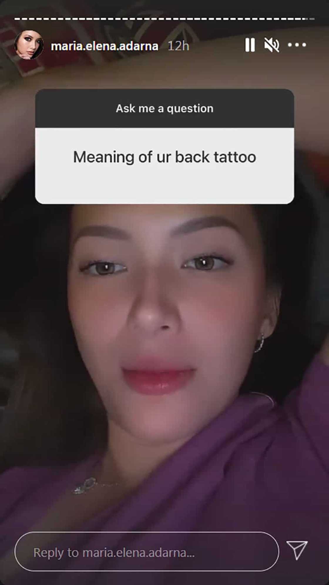 Ellen Adarna, nagkwento tungkol sa maangas tattoo sa likod: "Teenager pa ako nito" Ellen Adarna, nagkwento tungkol sa maangas tattoo sa likod: "Teenager pa ako nito"