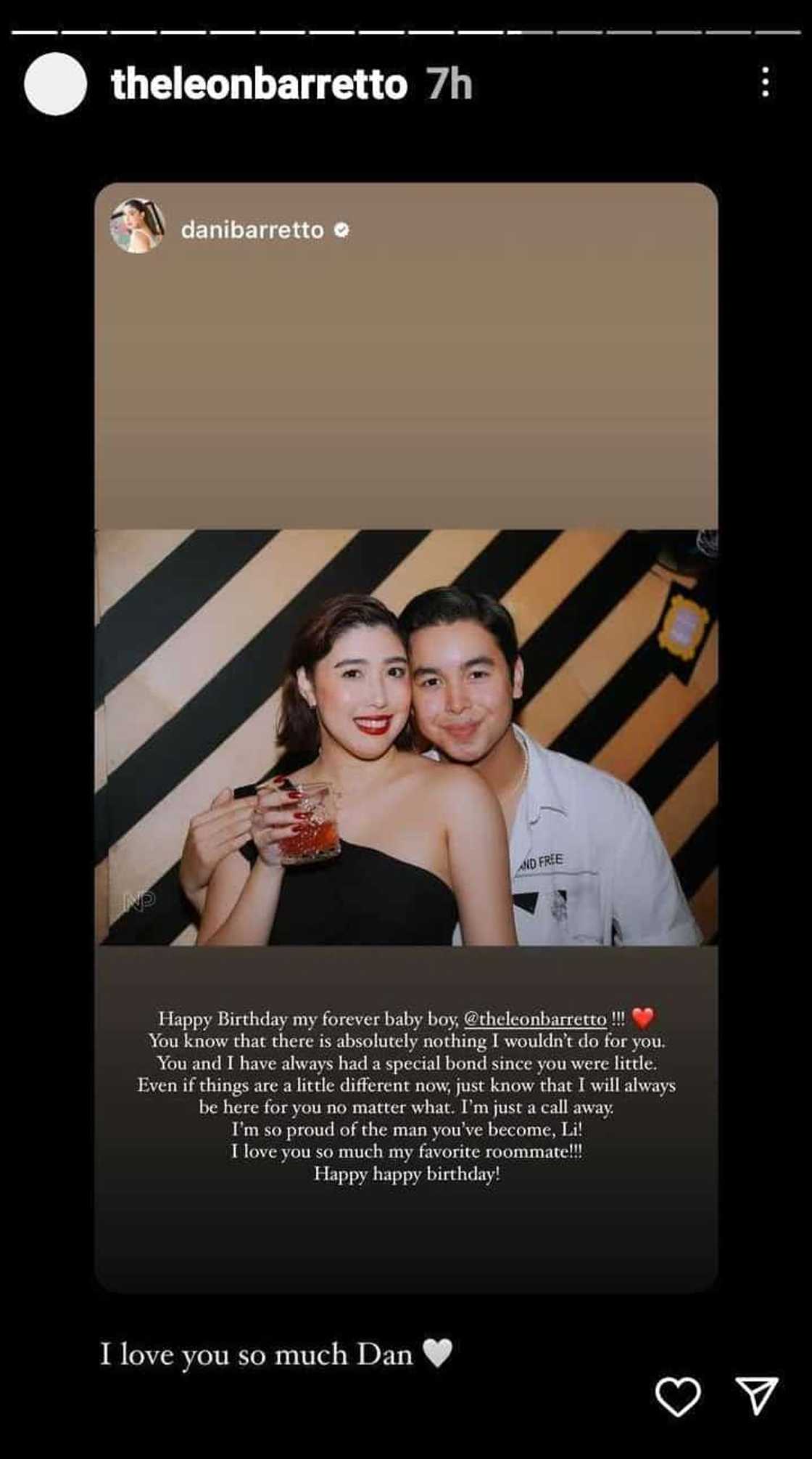 Dani Barretto pens heartfelt birthday message for Leon Barretto; Leon sweetly replies