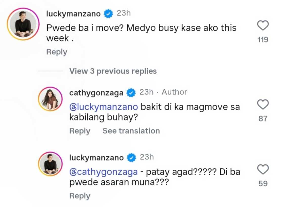 Luis Manzano, may hirit sa "birthday week" post ni Alex Gonzaga: "Patay agad?" Luis Manzano, may hirit sa "birthday week" post ni Alex Gonzaga: "Patay agad?"