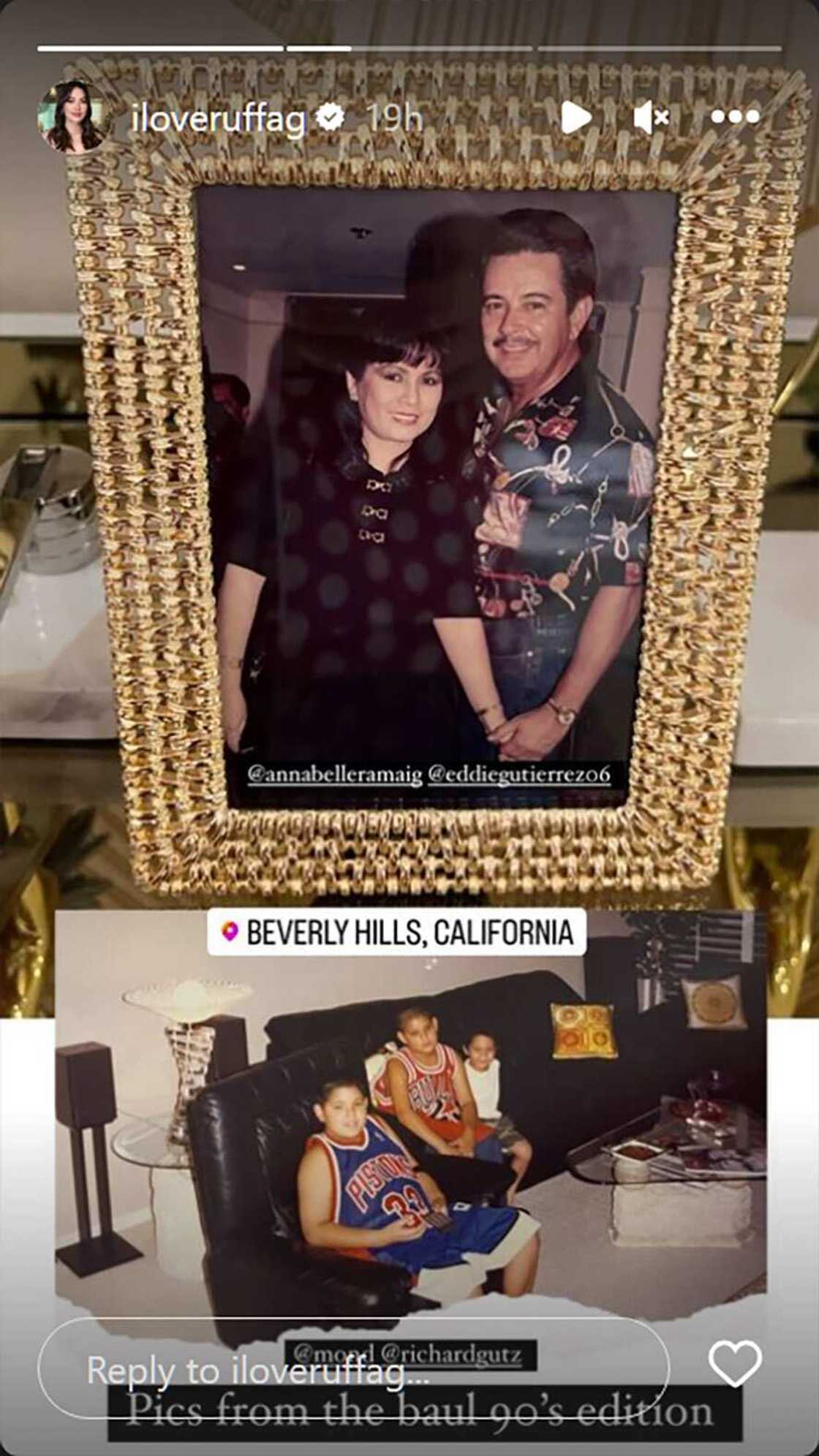 Ruffa Gutierrez, ipinost "pics from the baul 90's edition" nina Richard at Raymond Ruffa Gutierrez, ipinost "pics from the baul 90's edition" nina Richard at Raymond