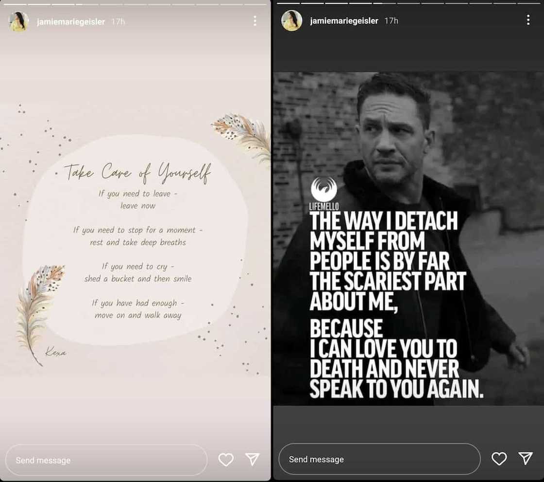 Jamie Marie Geisler, may mga bagong cryptic posts matapos ang apology ni Baron Geisler Jamie Marie Geisler, may mga bagong cryptic posts matapos ang apology ni Baron Geisler