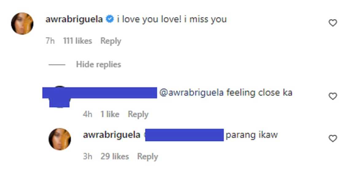 Awra Briguela, sinagot ang netizen na nagsabing "feeling close" raw siya kay Julia Barretto: "parang ikaw" Awra Briguela, sinagot ang netizen na nagsabing "feeling close" raw siya kay Julia Barretto: "parang ikaw"