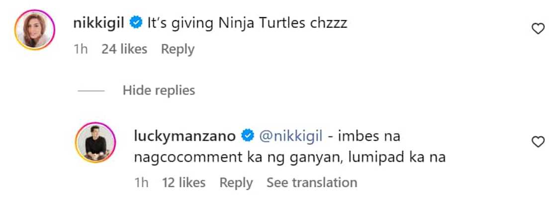 Nikki Gil, nag-iwan ng kwelang comment sa throwback pics ni Luis Manzano Nikki Gil, nag-iwan ng kwelang comment sa throwback pics ni Luis Manzano