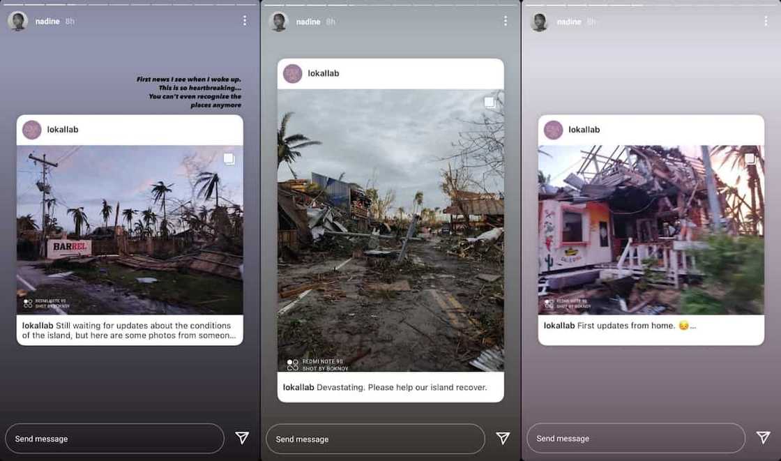 Nadine Lustre heartbroken over devastating aftermath of Typhoon Odette in Siargao Nadine Lustre heartbroken over devastating aftermath of Typhoon Odette in Siargao