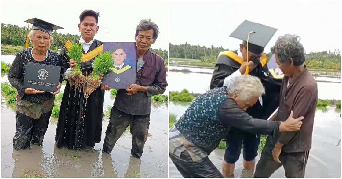 Apo, ipinagdiwang ang graduation kasama ang kanyang lolo’t lola sa bukid Apo, ipinagdiwang ang graduation kasama ang kanyang lolo’t lola sa bukid