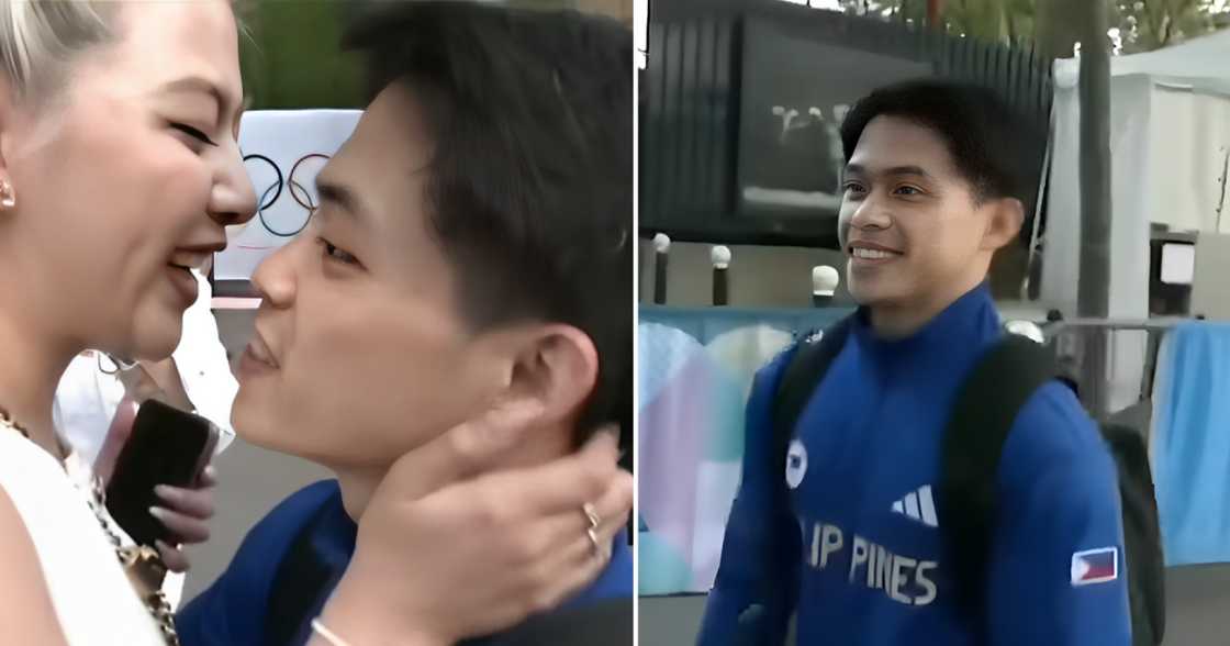 Carlos Yulo at GF, may sweet moment matapos ang 2nd Olympic gold medal win ni Caloy Carlos Yulo at GF, may sweet moment matapos ang 2nd Olympic gold medal win ni Caloy